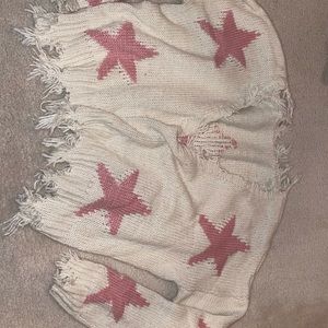 Slightly oversized cream and pink star sweater!